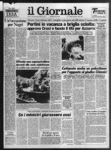 Il giornale : quotidiano del mattino